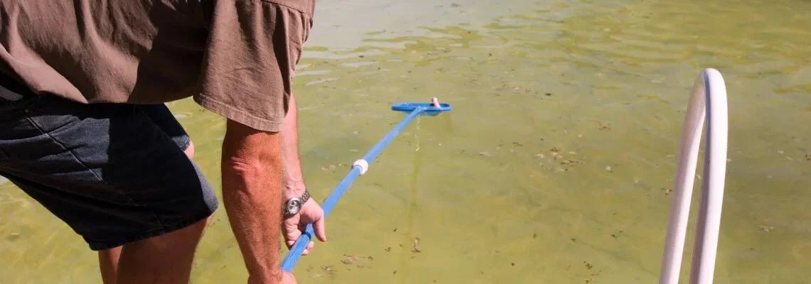 Bruin zwembadwater schoonmaken: directe oplossing + oorzaken uitgelegd - Buitiqo