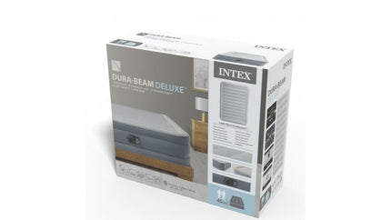Intex Queen Premium Comfort Luchtbed 203 x 152 x 46 cm Grijs