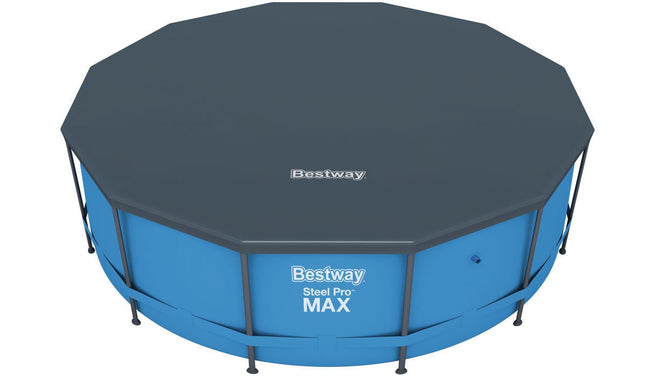 Bestway afdekzeil op een rond frame zwembad