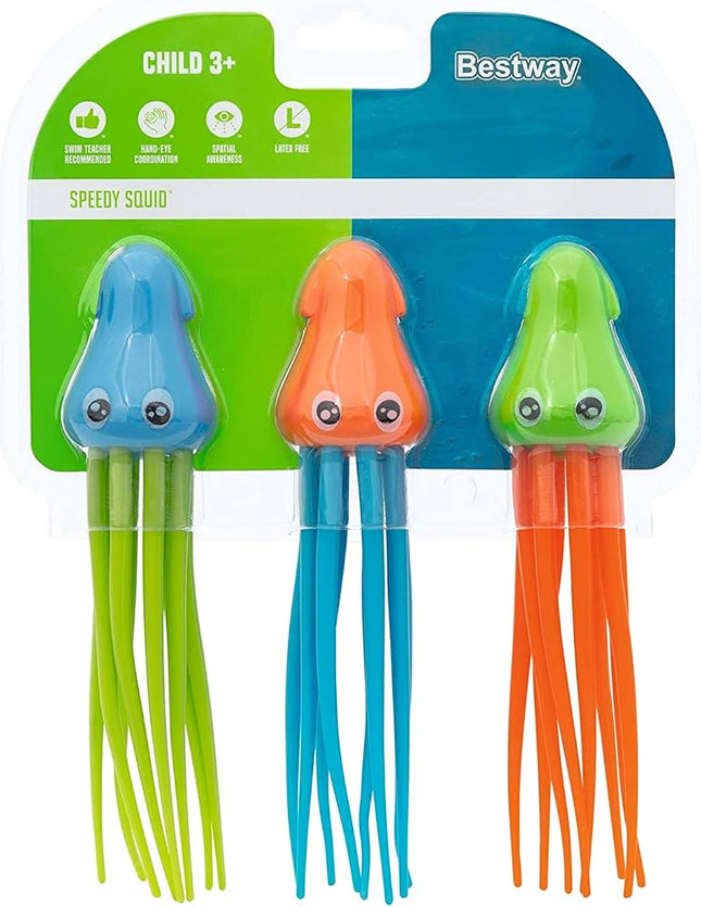 Bestway duikspeelgoed inktvissen 3 stuks in verpakking