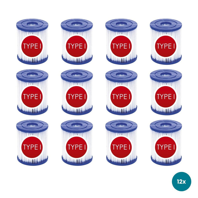 Bestway Flowclear filtercartridge type I, 12 stuks
