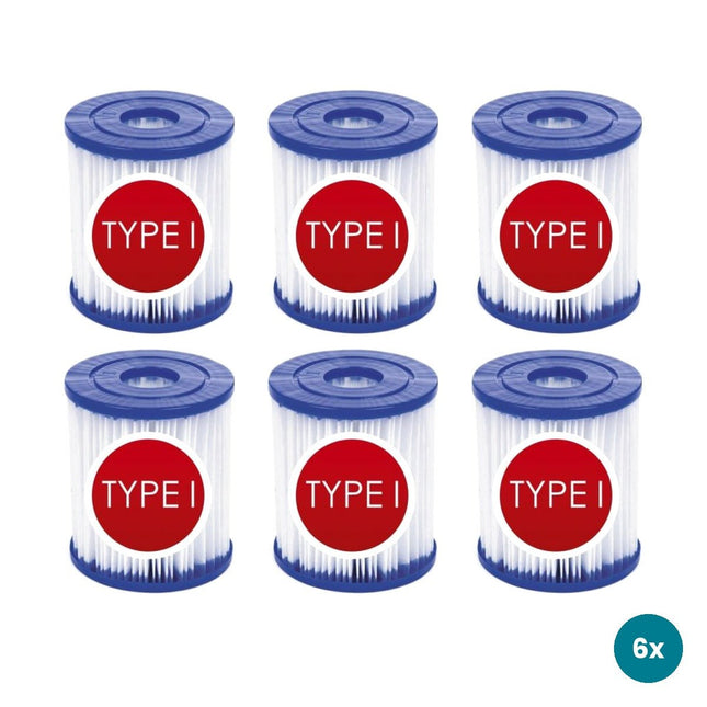 Bestway Flowclear filtercartridge type I, 6 stuks
