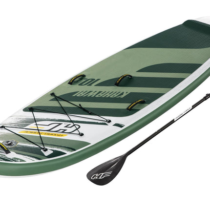 Groen Hydro Force sup board met zwarte peddel