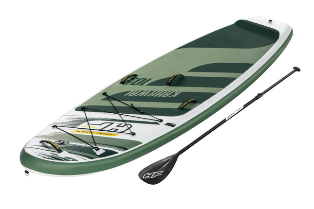 Groen Hydro Force sup board met zwarte peddel