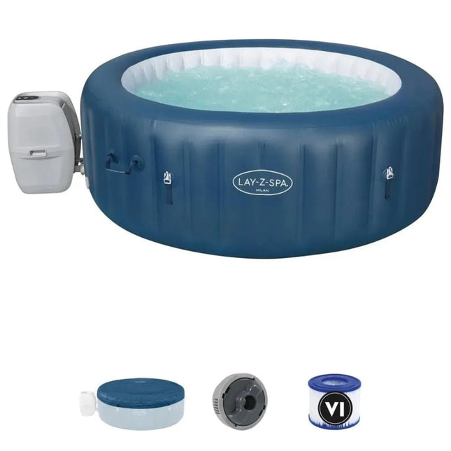 Bestway Lazy-Z Spa AirJet Plus Milan Ø 196 x 71 cm - Opblaasbare spa
