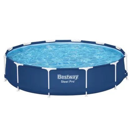 Rond Bestway Steel Pro zwembad met blauwe wand