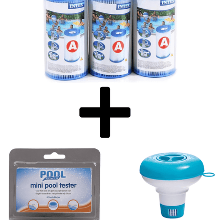 Buitiqo Onderhoudsbundel 6 A Filters, Chloordrijver en Watertester - 