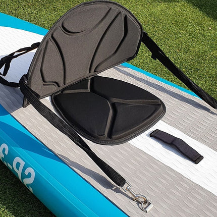 Buitiqo kajak stoel gemonteerd op een SUP board