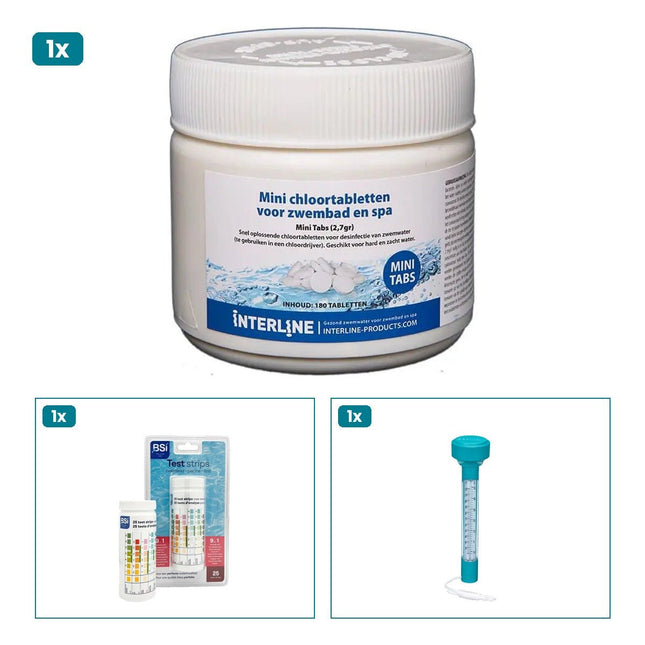 Chloor en Test Set met Interline Mini Tabs - Bundel