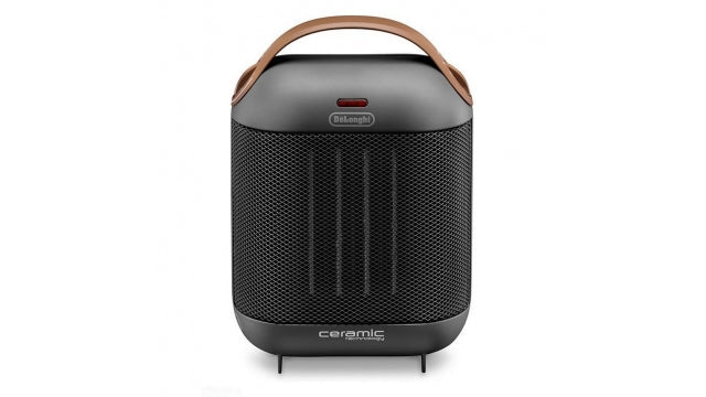 DeLonghi Capsule keramische kachel 1800W antraciet met bruin handvat