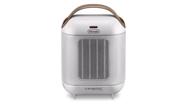 DeLonghi Capsule keramische kachel 1800W wit met bruin handvat