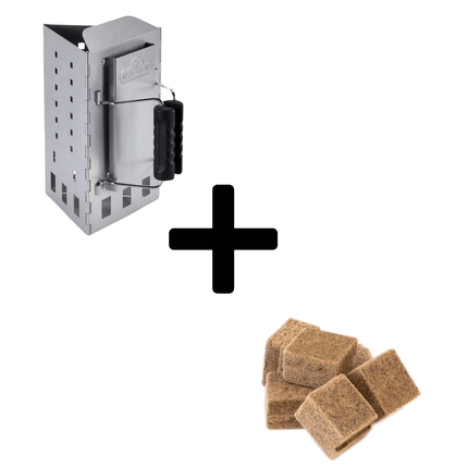 Houtskool Starter Set met Aanmaakblokjes - Bundel