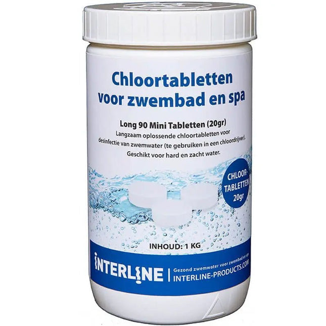 Interline Chloortabletten Long90 200gram/1kg - Chloor