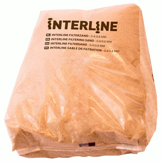 Zak Interline filterzand 0,4 tot 0,8 mm, 25 kg