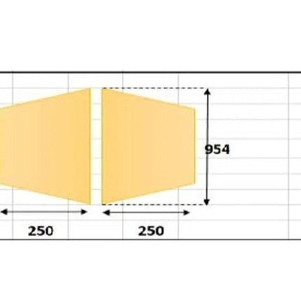 Interline Ondertapijt 8,50 x 4,90m (ovaal) - Ondertapijt