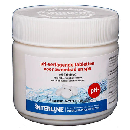 Interline PH - Minus Tabletten 80 Stuks - Chloor
