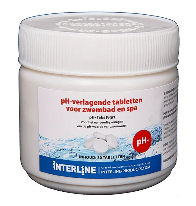Interline PH - Minus Tabletten 80 Stuks - Chloor