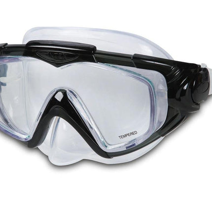 Een zwarte Intex 55981 Aqua Sport duikbril