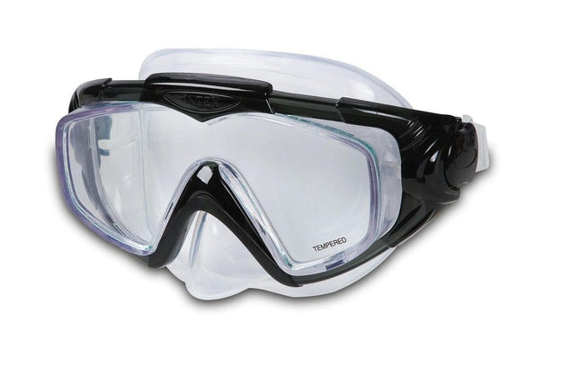 Een zwarte Intex 55981 Aqua Sport duikbril