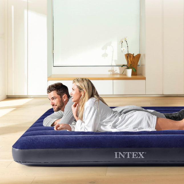 Intex Classic Downy Kingsize Luchtbed 183x203x25 - Luchtbed
