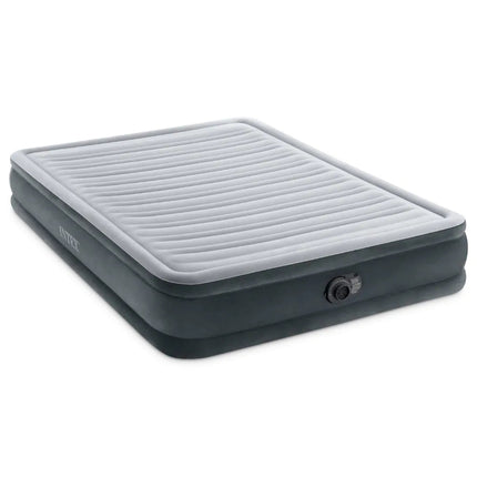 Grijs Intex Comfort Plush Mid-Rise tweepersoons luchtbed met motorpomp