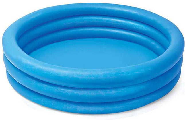 Intex Crystal opblaaszwembad 114 x 25 cm blauw