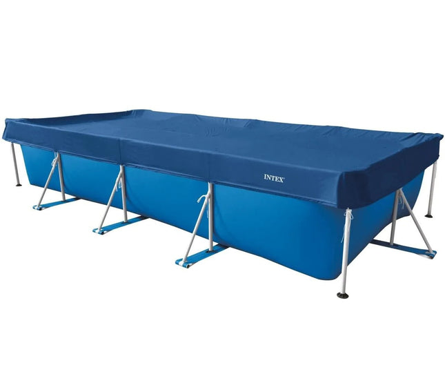 Intex Deluxe afdekzeil 450 x 220 cm op een rechthoekig frame zwembad