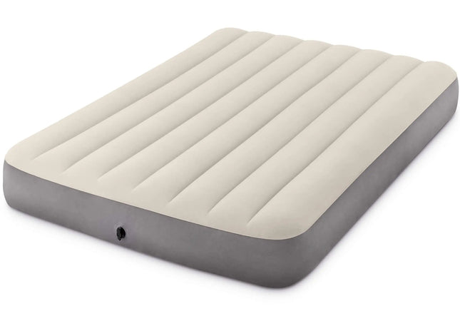 Beige Intex Deluxe twijfelaar luchtbed 191 x 137 cm