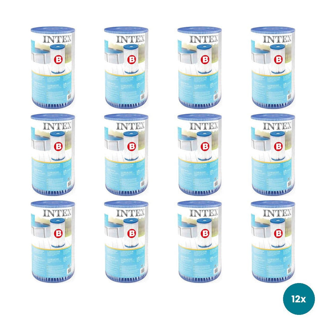 Intex filtercartridge type B, 12 stuks
