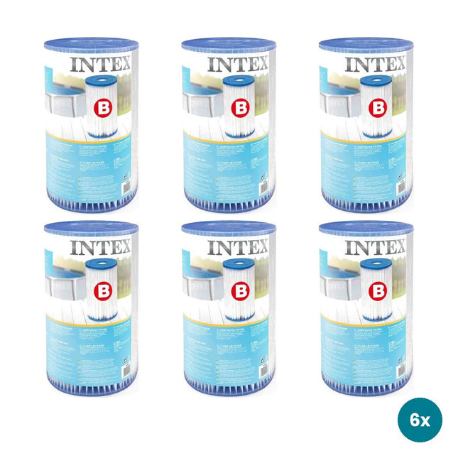 Intex filtercartridge type B, 6 stuks