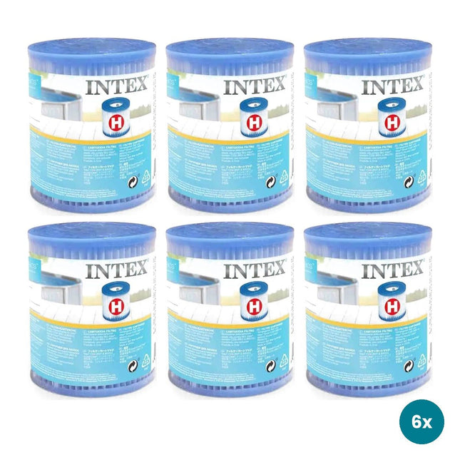 Intex filtercartridge type H, 6 stuks