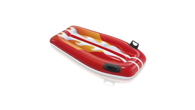 Rood Intex Joy Rider bodyboard met handvatten