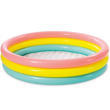 Intex kleurrijk opblaaszwembad 147 x 33 cm in pastelkleuren