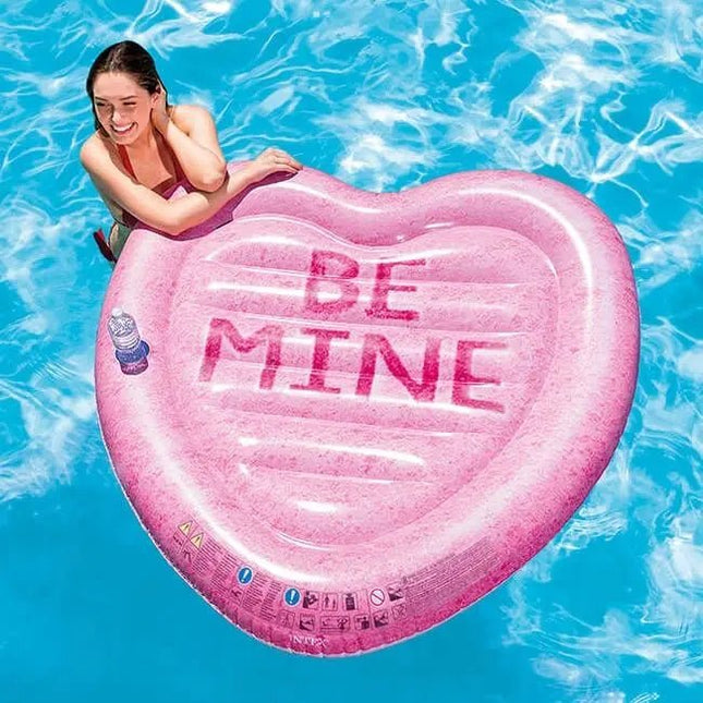 Intex Luchtbed Candy Heart Island - Luchtbedden