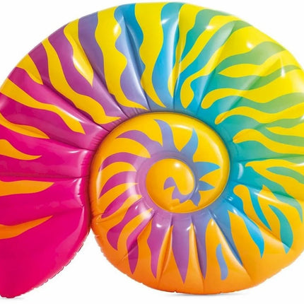 Intex Seashell luchtbed in regenboogkleuren
