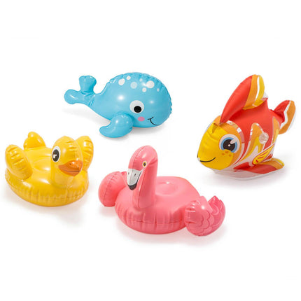 Intex mini opblaasdieren: eend, walvis, flamingo en vis