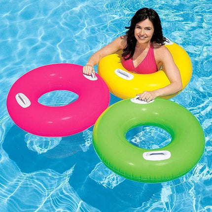Intex Neon Zwemband met Handvaten - Opblaasband