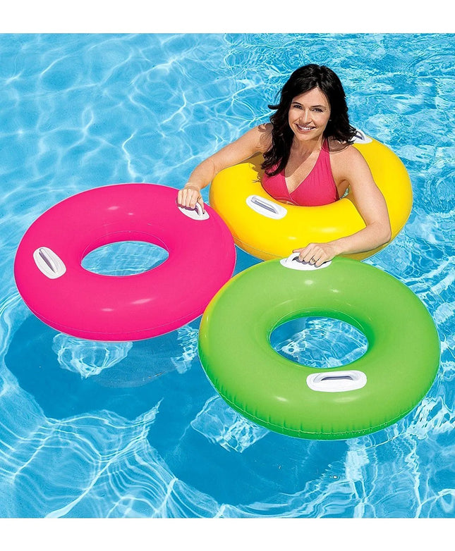 Intex Neon Zwemband met Handvaten - Opblaasband