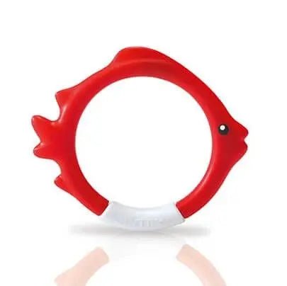 Rode Intex duikring in visvorm