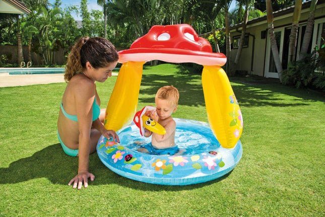 Intex Paddestoel Baby Zwembadje 102x89cm - Opblaaszwembad
