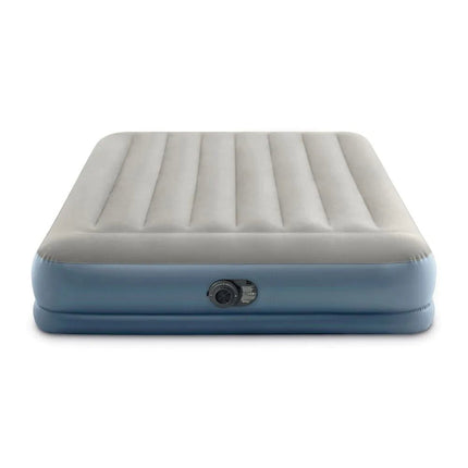 Intex Pillow Rest Mid-Rise Tweepersoons Luchtbed Met Ingebouwde Motorpomp 152×203×30 cm - Luchtbed