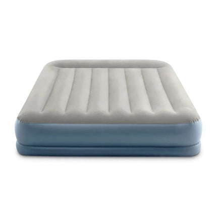 Intex Pillow Rest Mid-Rise Tweepersoons Luchtbed Met Ingebouwde Motorpomp 152×203×30 cm - Luchtbed
