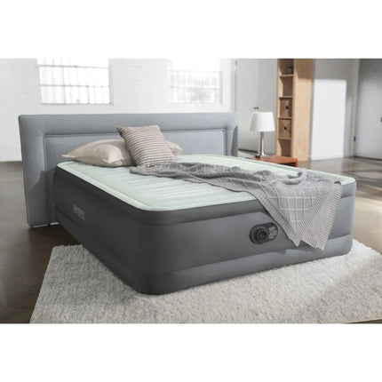 Intex PremAire I Tweepersoons Luchtbed Met Ingebouwde Motorpomp 152×203×46 cm - Luchtbed