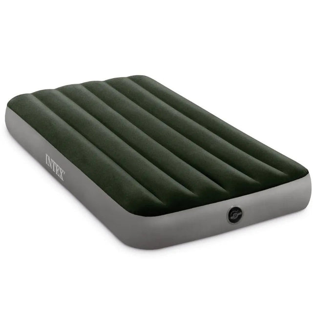 Groen Intex Prestige Downy eenpersoons luchtbed 99 x 191 cm