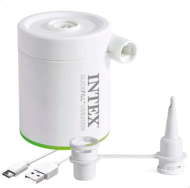 Intex Quickfill USB200R opblaaspomp met kabel en mondstukken