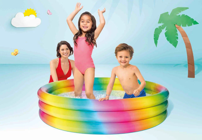 Intex Rainbow Pool 147x133CM - Zwembad