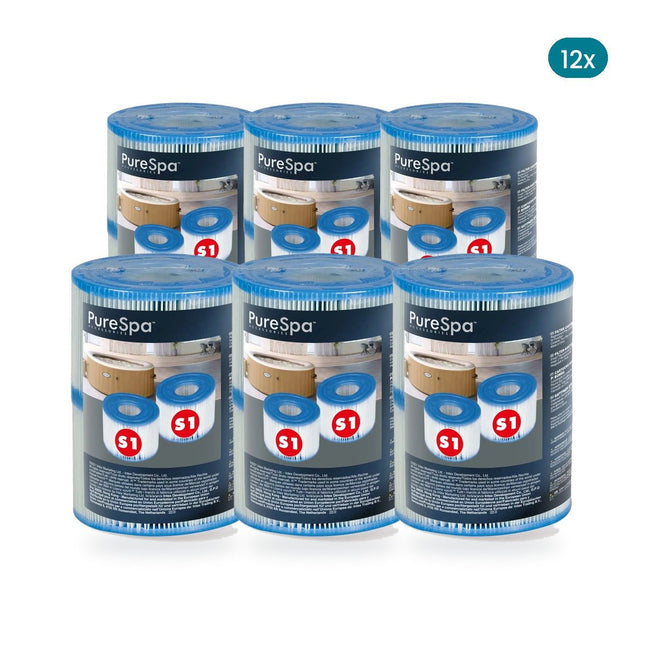 Intex S1 spafilters, 12 stuks