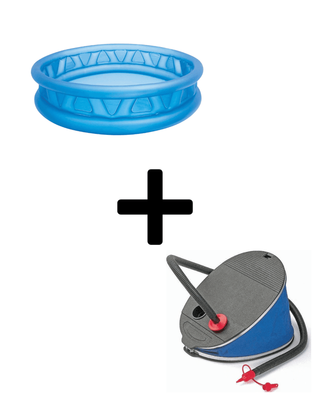 Intex Soft - Side Pool 188x46CM met Voetpomp - Bundel