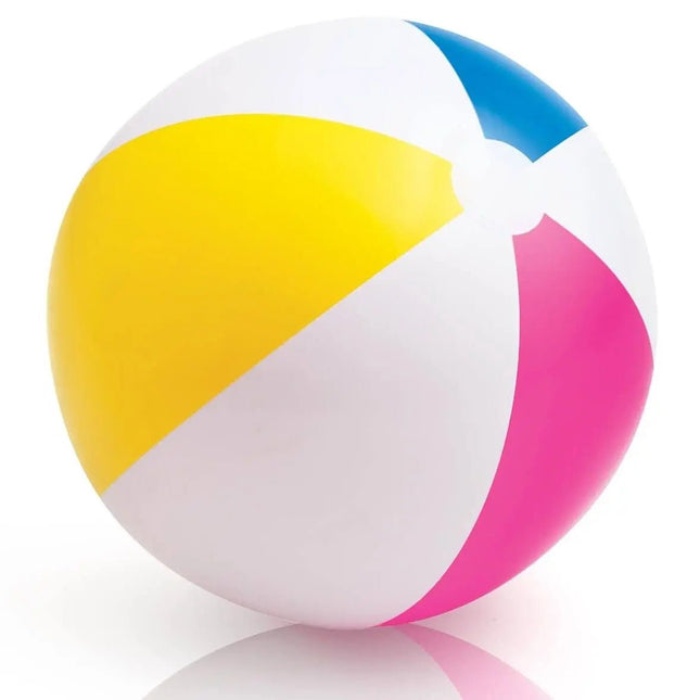 Grote Intex strandbal in geel, roze en blauw