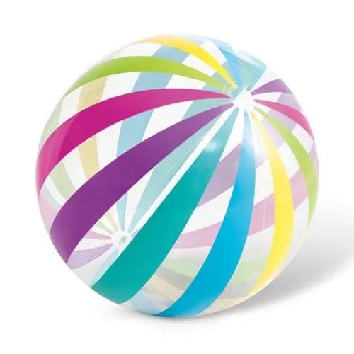 Intex jumbo strandbal met regenboogstrepen